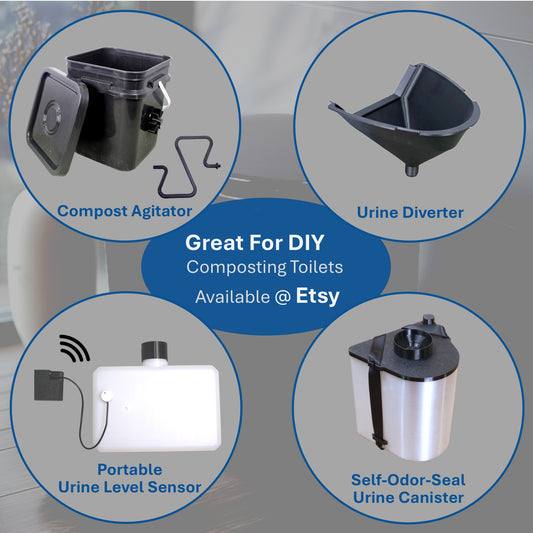 Components for DIY Composting Toilets & MoLoo Toilets - Available @ KBuildshop Etsy store only