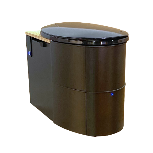 MoLoo I (original) Composting Toilet - Triple+ Odor Protections, Liquid Sensor, odor self-sealing canister
