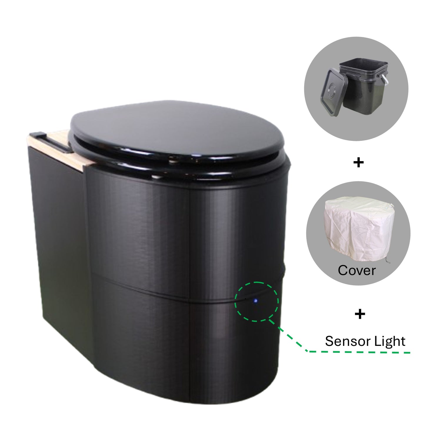 MoLoo Noir Composting Toilet